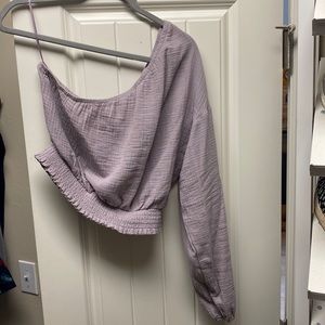 One shoulder crop top